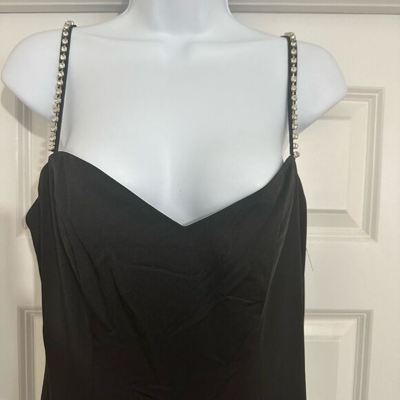 MAC DUGGAL IEENA CRYSTAL DETAIL SWEETHEART NECK TRUMPET BLACK - Picture 6 of 12